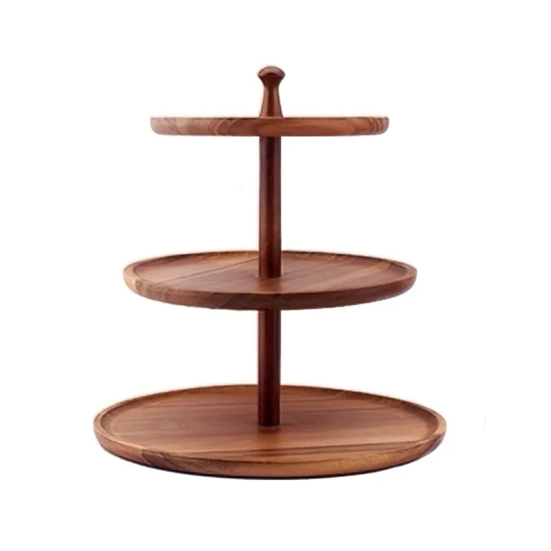 ٹائرڈ لکڑی کی میٹھی ریک